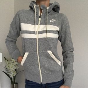 NIKE Zip-Up Hoodie Gray SzXS